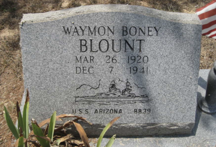 Waymon Boney Blount marker